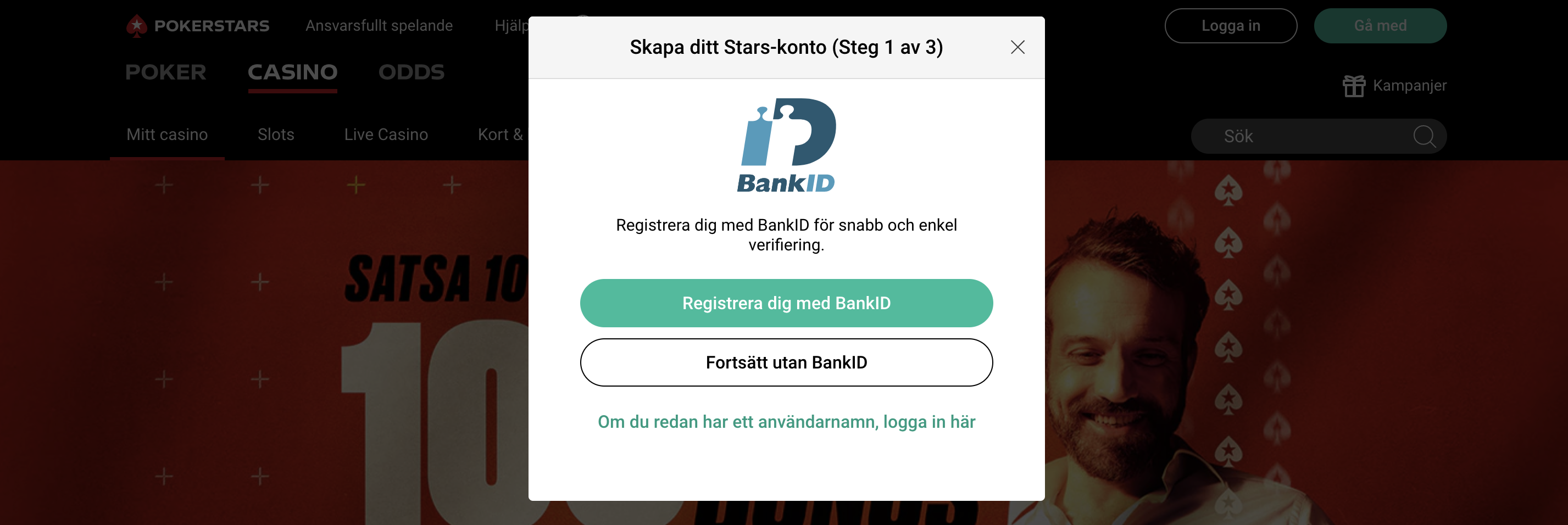 pokerstars casino snabba uttag
