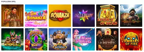 Ninja Casino spelutbud Nina Casino Slots