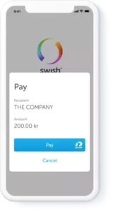 Swish betalning